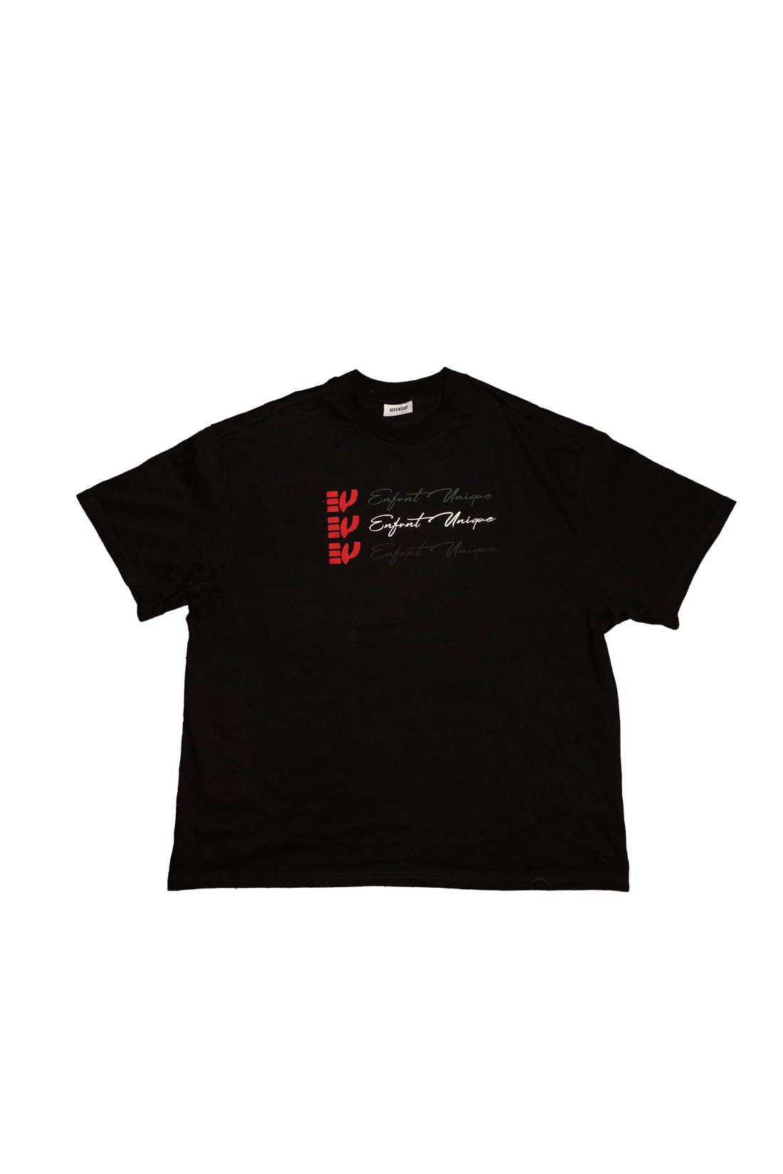 ENFVNT UNIQUE -  Black T-shirt